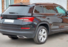 Имитация двойного выхлопа с серебристым обрамлением для Skoda Kodiaq