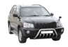 Защита порогов ТехноСфера стальная с алюминиевым листом d63,5 для Toyota Kluger V FOUR 2000-2003 г.в.