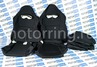 Обивка (не чехлы) сидений Recaro черная ткань (центр черная ткань 10мм) для ВАЗ 2111, 2112, Лада Приора хэтчбек, универсал