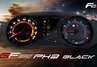 Электронная комбинация приборов Gamma GF 890 PH2 черные кольца для Лада Ларгус FL, Рено Логан, Дастер, Сандеро, Доккер, Ниссан Террано