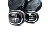 Ручки КПП и раздатки в стиле Весты с хром вставкой, пыльником и серой строчкой для Шевроле Нива, Лада Нива Тревел