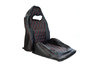 Обивка (не чехлы) сидений Recaro экокожа (центр с перфорацией и цветной строчкой Ромб/Квадрат) для ВАЗ 2110, Лада Приора седан