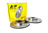 Вентилируемые тормозные диски ASP 2112 SPORT R14 с насечками и перфорацией для ВАЗ 2110-2112, Лада Гранта, Гранта FL, Калина, Калина 2, Приора, Датсун