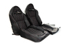 Обивка (не чехлы) сидений Recaro экокожа гладкая с цветной строчкой Ромб/Квадрат для ВАЗ 2108-21099, 2113-2115, 5-дверная Нива 2131