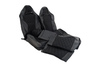 Обивка (не чехлы) сидений Recaro экокожа с тканью Полет (цветная строчка Ромб/Квадрат) для ВАЗ 2110, Лада Приора седан