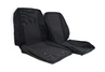Обивка сидений (не чехлы) черная Искринка для Лада Приора хэтчбек, универсал