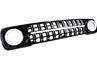 Решетка радиатора с LED-планкой, ДХО в обрамлении фар и вставками Хром для Лада 4х4, Нива Легенд
