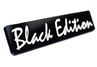 Черная глянцевая эмблема (шильдик) BLACK EDITION на скотче