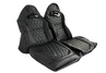 Обивка (не чехлы) сидений Recaro экокожа гладкая с цветной строчкой Ромб/Квадрат для 3-дверную Лада 4х4 (Нива) 21213, 21214
