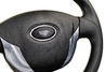 Руль Priora Turbo анатомический под карбон для ВАЗ 2110-2112 с европанелью, Лада Калина, Калина 2, Гранта, Гранта FL, Приора, Нива Тревел, Шевроле Нива