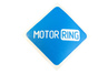 Фирменная наклейка MotoRRing на прозрачной подложке