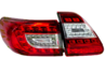 Диодные задние фонари в красно-белом корпусе для Toyota Corolla 2007-2009 г,в.