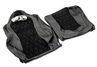 Обивка (не чехлы) сидений Recaro экокожа с алькантарой (цветная строчка Ромб/Квадрат) для ВАЗ 2111, 2112, Лада Приора хэтчбек, универсал
