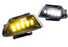 Диодные двухцветные ПТФ Sal-Man 65W 7200lux (бело-синий 6000К и желтый 3000К) для Hyundai Accent 1999-2012 г.в.