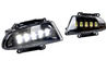 Диодные двухцветные ПТФ Sal-Man 65W 7200lux (бело-синий 6000К и желтый 3000К) для Hyundai Accent 1999-2012 г.в.