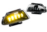 Диодные двухцветные ПТФ Sal-Man 65W 7200lux (бело-синий 6000К и желтый 3000К) для Hyundai Accent 1999-2012 г.в.