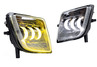 Диодные двухцветные ПТФ Sal-Man 65W 8600lux (бело-синий 6000К и желтый 3000К) для Мазда 6 2007-2013 г.в.