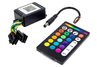 Комплект из четырех регулируемых дефлекторов воздуховодов в стиле AMG с RGB подсветкой в сборе для Лада Калина 2, Гранта, Гранта FL, Ларгус, Ларгус FL, Датсун ОН-ДО, МИ-ДО, Рено Логан, Дастер, Сандеро