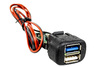 Быстрое зарядное устройство USB 3.0 на 2 слота для ВАЗ 2108-21099, 2110-2112 с европанелью, 2113-2115, Лада Калина, Нива Тревел, Шевроле Нива