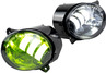 Диодные ПТФ Sal-Man Lime двухцветные (бело-синий 6000К и Лайм) 50W 4600lux для Лада Калина, Калина 2, Гранта, Ларгус, Датсун до 2019 г.в., УАЗ Патриот