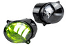 Диодные ПТФ Sal-Man Lime двухцветные (бело-синий 6000К и Лайм) 50W 4600lux для Лада Калина, Калина 2, Гранта, Ларгус, Датсун до 2019 г.в., УАЗ Патриот