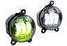 Диодные ПТФ Sal-Man Lime двухцветные (бело-синий 6000К и Лайм) 50W 4600lux для Лада Приора, Шевроле Нива с 2009 г.в., Лада Нива 2123, ГАЗ Газель
