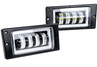 Светодиодные противотуманные фары Sal-Man 40W 3600lux 4 полосы с ДХО для ВАЗ 2110-2112, 2113-2115, Шевроле Нива до рестайлинга 2009 года