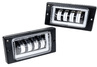 Светодиодные противотуманные фары Sal-Man 40W 3600lux 4 полосы с ДХО для ВАЗ 2110-2112, 2113-2115, Шевроле Нива до рестайлинга 2009 года