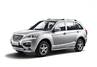 Защита порогов PT Group 51мм серебристая (Искра) с алюминиевой площадкой для Lifan X60 с 2012 г.в.