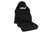 Обивка (не чехлы) сидений Recaro черная ткань (центр черная ткань 10мм) для ВАЗ 2110, Лада Приора седан