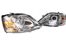 Светодиодные фары с ДХО и линзой для Лада Ларгус