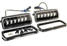 Светодиодные фары 90W c подфарниками Sal-Man 6 полос и повторителями Плазма для Лада 4х4, Нива Легенд