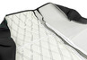 Обивка (не чехлы) сидений Recaro экокожа гладкая с цветной строчкой Ромб/Квадрат для ВАЗ 2110, Лада Приора седан