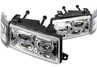 Фары в стиле БМВ с диодными модулями, встроенными ДХО и Хром маской для ВАЗ 2110-2112
