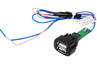 USB зарядное ШТАТ на 2 слота для ВАЗ 2108-21099, 2110-2112 с европанелью, 2113-2115, Лада Калина, Нива Тревел, Шевроле Нива