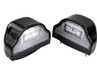 Диодные черные фонари освещения номерного знака АвтоСфера ПН-01011 LED (Волна) для грузового транспорта