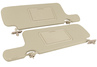 Бежевые солнцезащитные козырьки (2 зеркала с крышками) для ВАЗ 2108-21099, 2113-2115