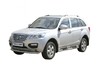 Защита порогов ТехноСфера Труба с проступью d76  сталь для Lifan X60 2011-2015 г.в.