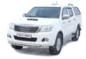Защита переднего бампера ТехноСфера стальная Труба двойная d63,5 для Toyota Hilux Pickup 2011-2015 г.в.